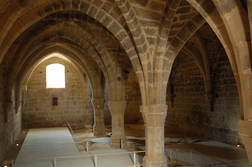 Vista de la planta baja de la cilla del monasterio de Rueda